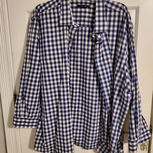 Blue checkered shirt